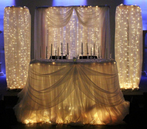 Decoracion con luces de navidad